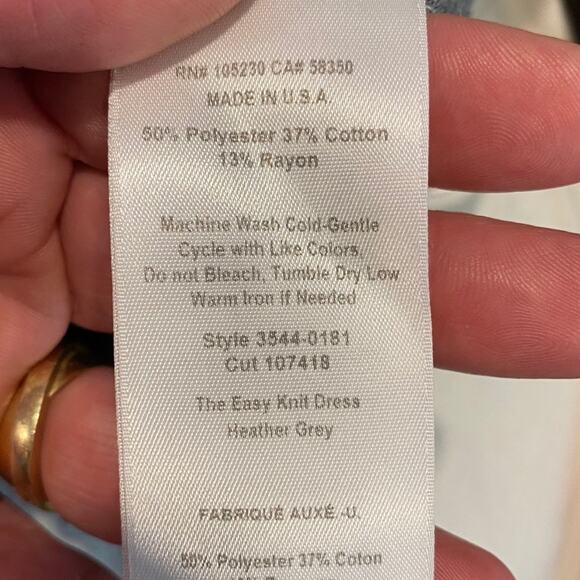 Current Elliot Easy Knit Dress Heather Gray Sz 1 S/M - Picture 7 of 7